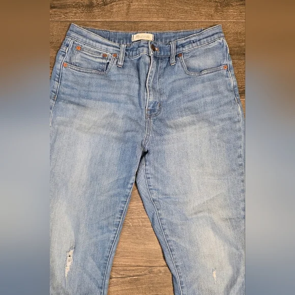 Madewell The High-Rise Slim Crop Boyjean, size 28 - Picture 5 of 13